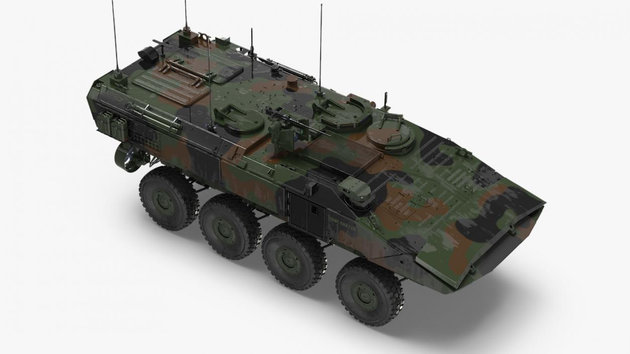 3D US Amphibious Assault Vehicle Wet model