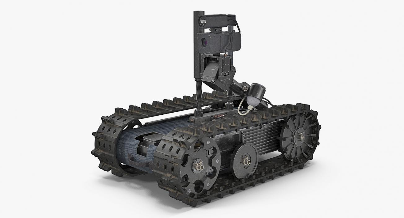 3D Multi Functional Tracked Military Robot Rigged