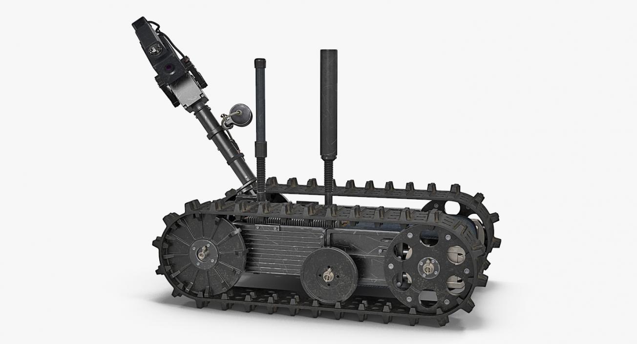 3D Multi Functional Tracked Military Robot Rigged