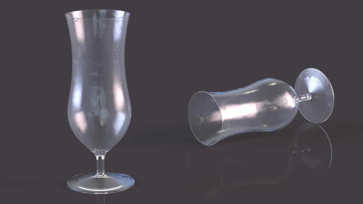 3D model Empty Cocktail Glass