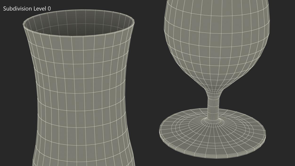 3D model Empty Cocktail Glass