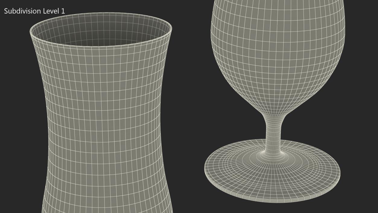 3D model Empty Cocktail Glass