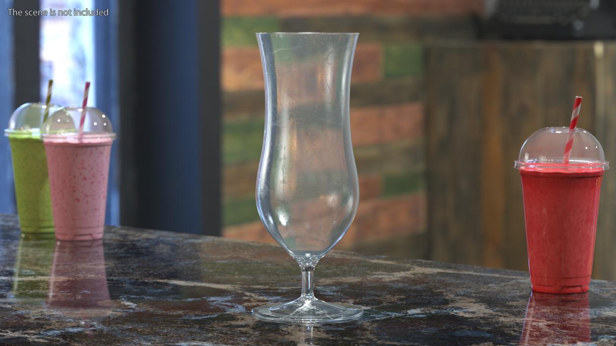 3D model Empty Cocktail Glass