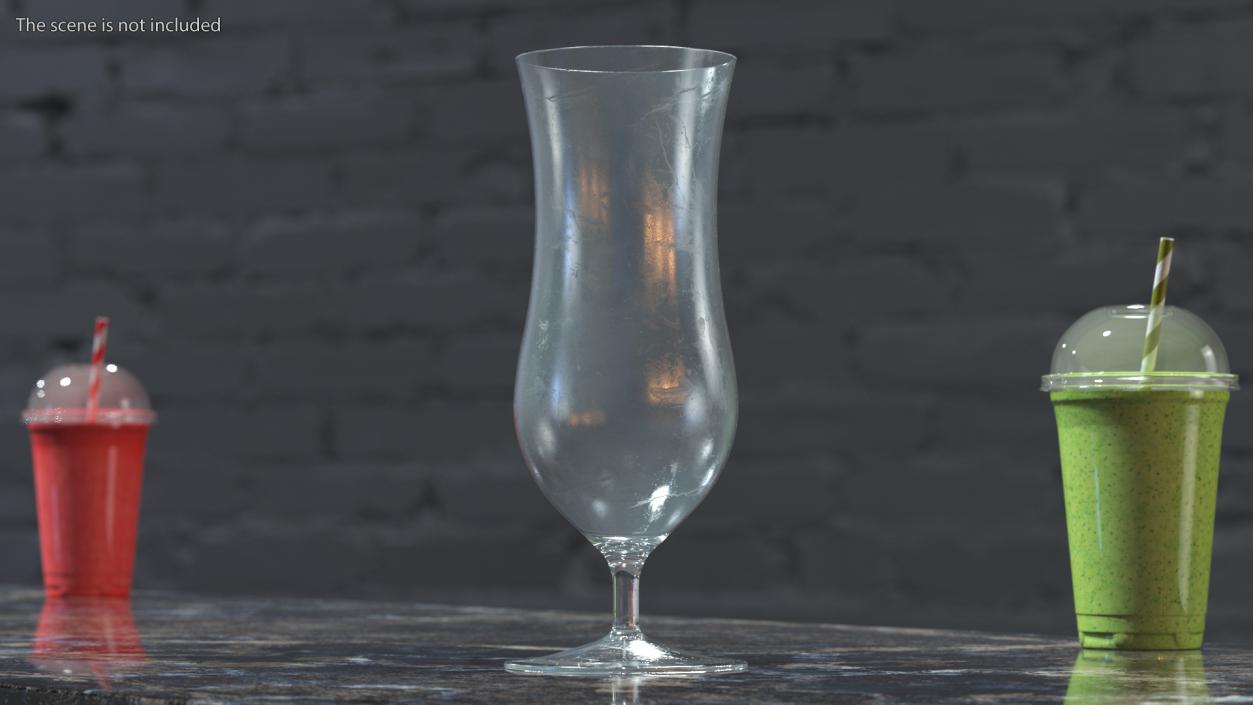 3D model Empty Cocktail Glass