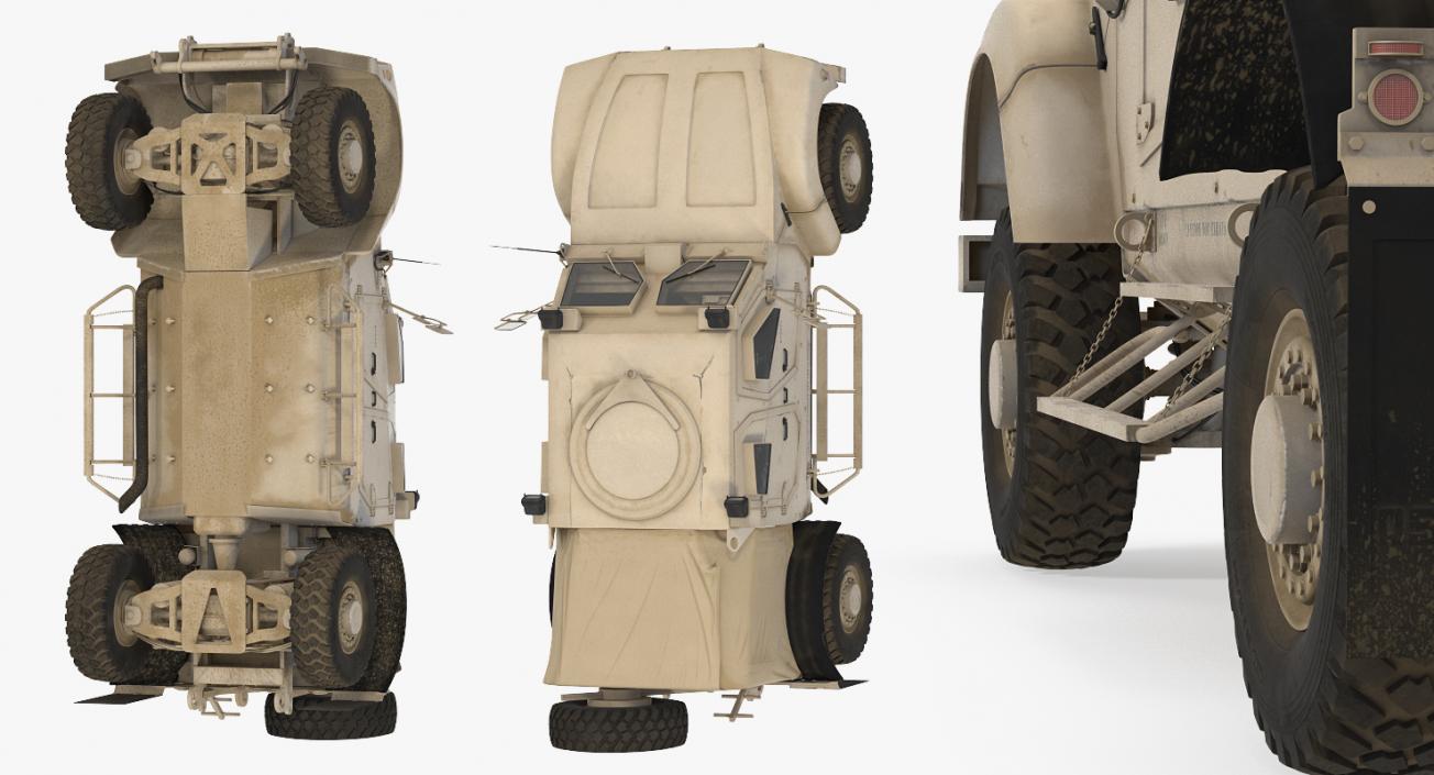 Oshkosh M-ATV Protected Military Vehicle Rigged 3D