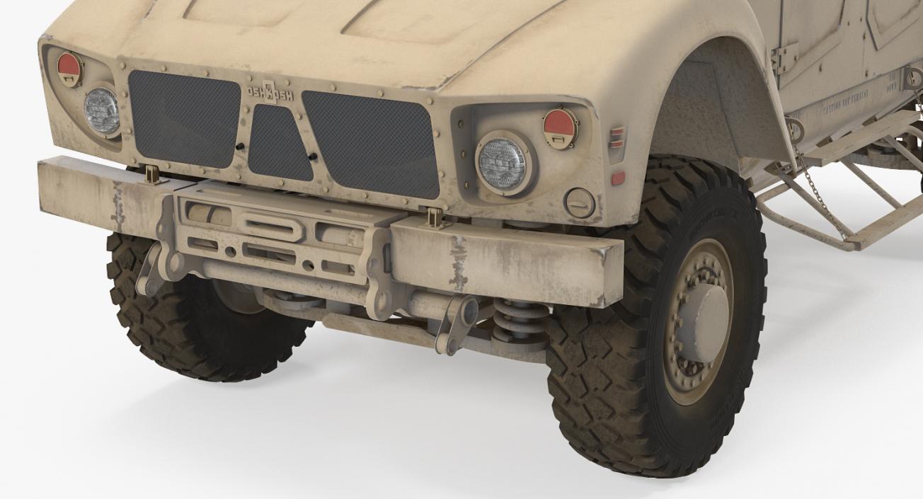 Oshkosh M-ATV Protected Military Vehicle Rigged 3D