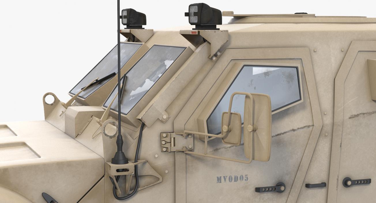 Oshkosh M-ATV Protected Military Vehicle Rigged 3D