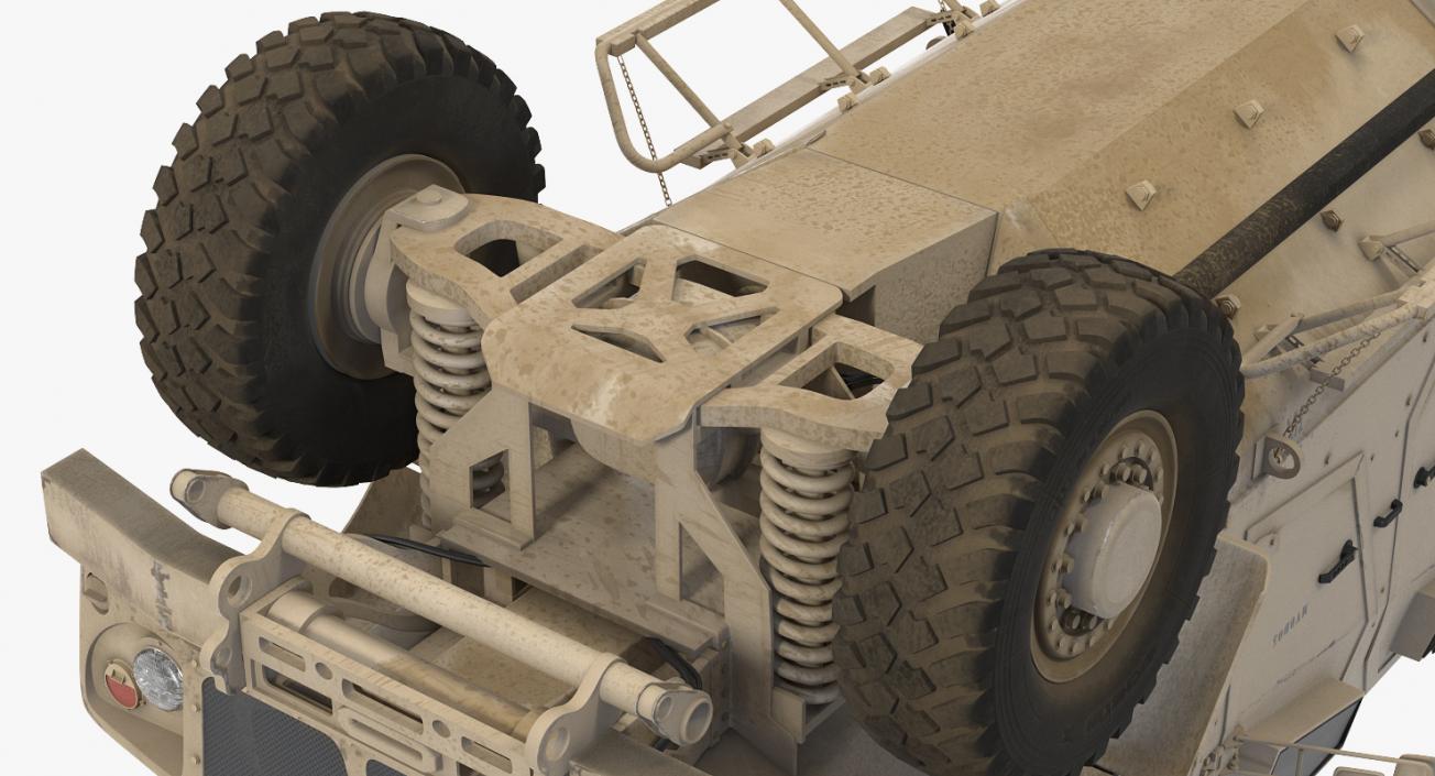 Oshkosh M-ATV Protected Military Vehicle Rigged 3D