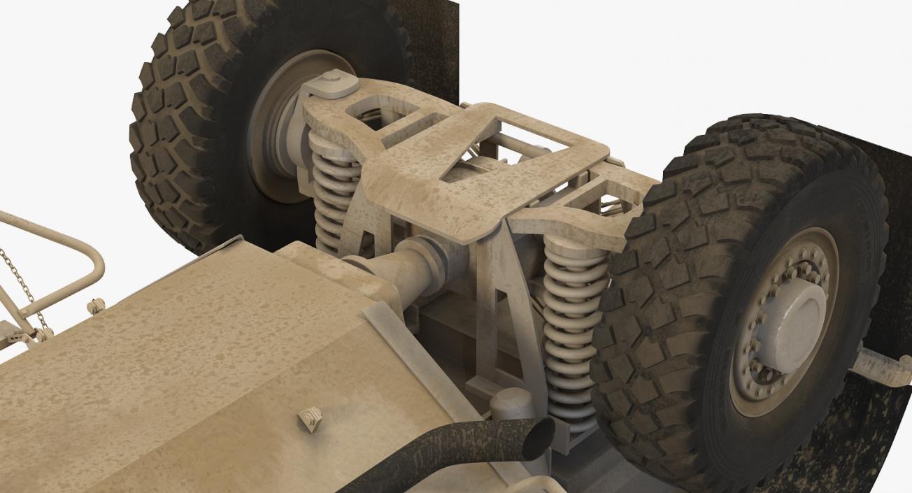 Oshkosh M-ATV Protected Military Vehicle Rigged 3D