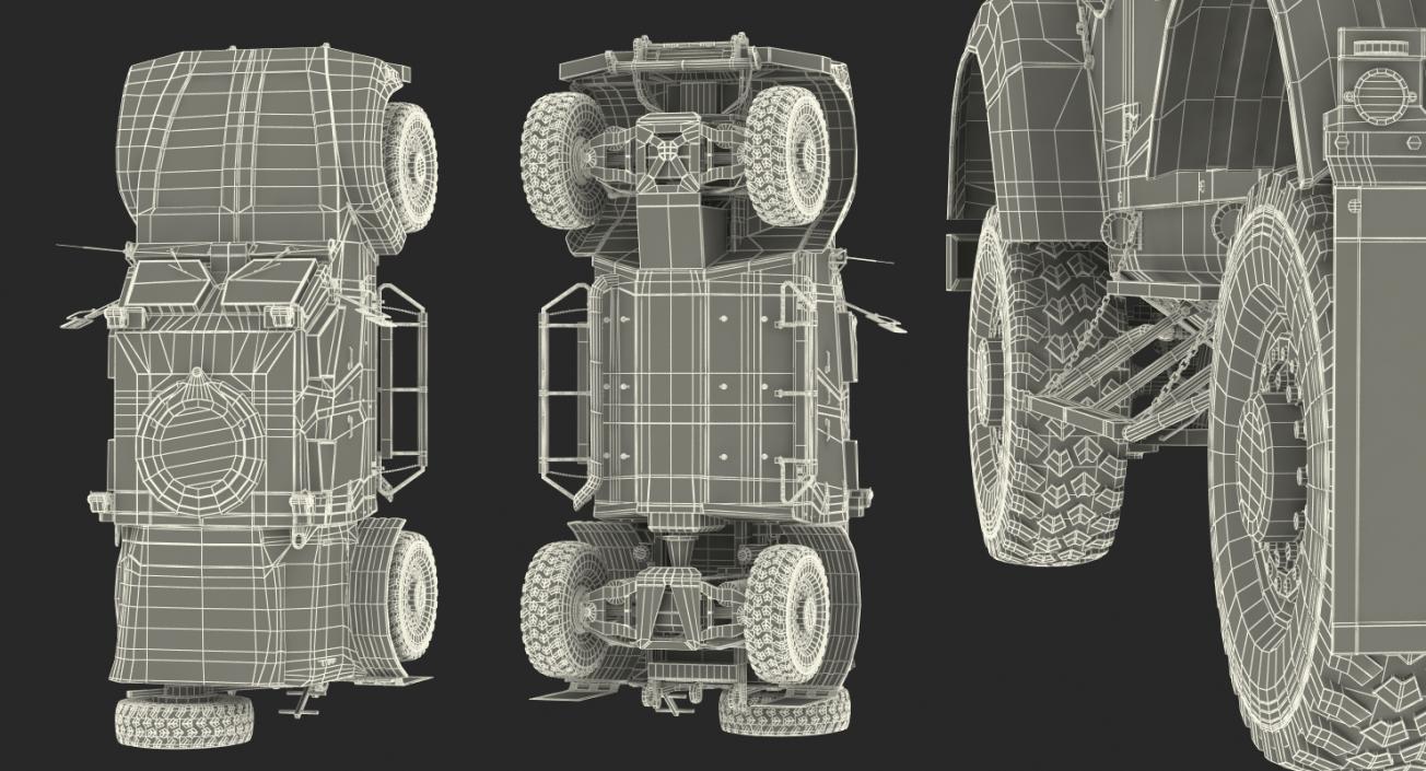 Oshkosh M-ATV Protected Military Vehicle Rigged 3D