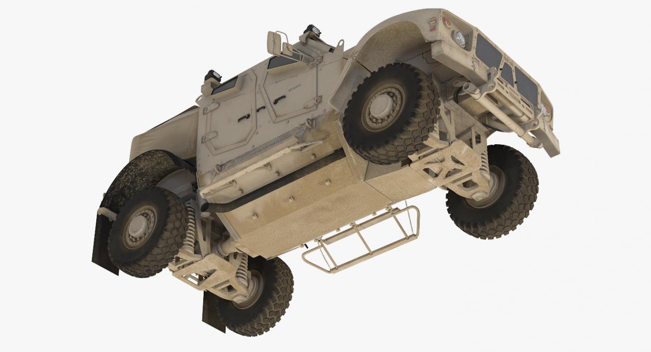 Oshkosh M-ATV Protected Military Vehicle Rigged 3D