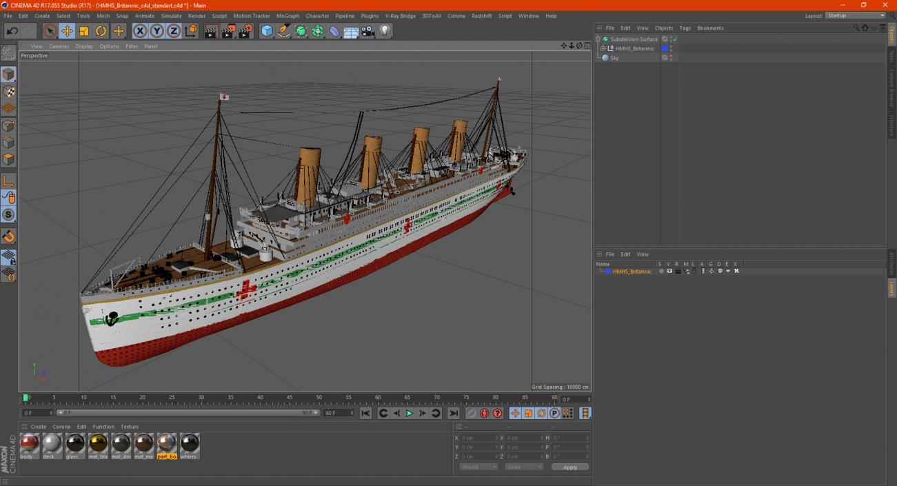 HMHS Britannic 3D model