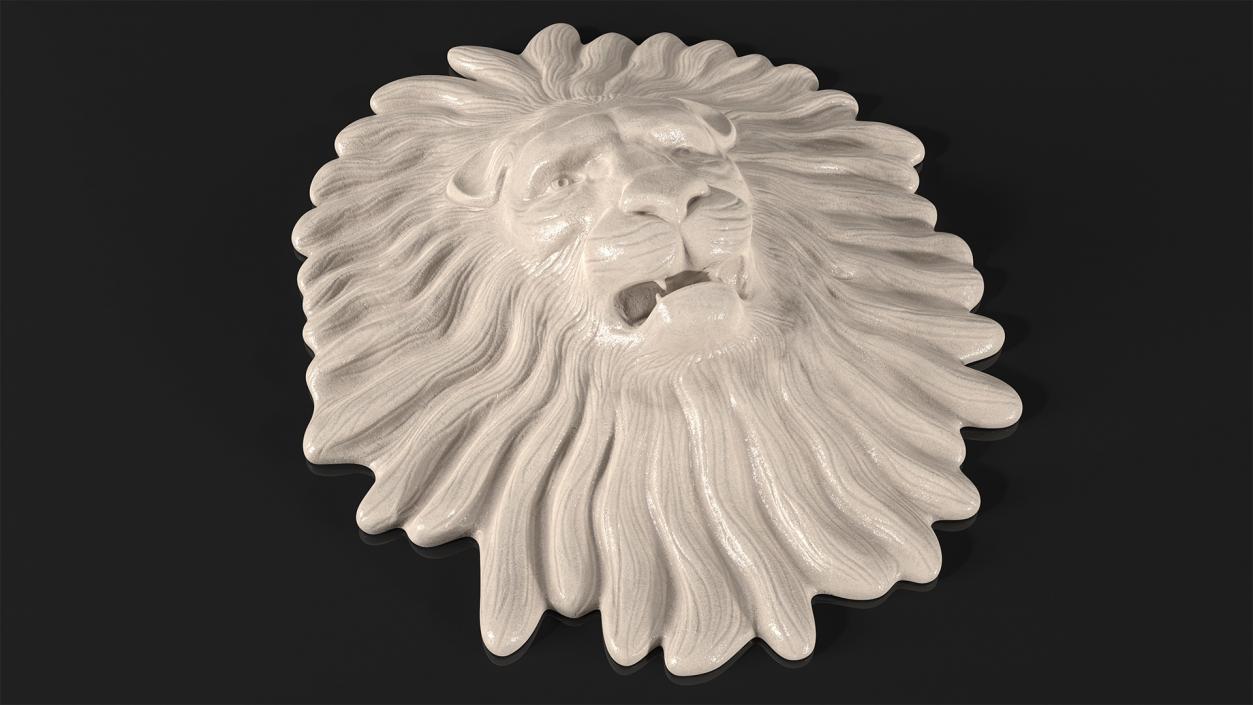 Lion Wall Sculpture 3D model