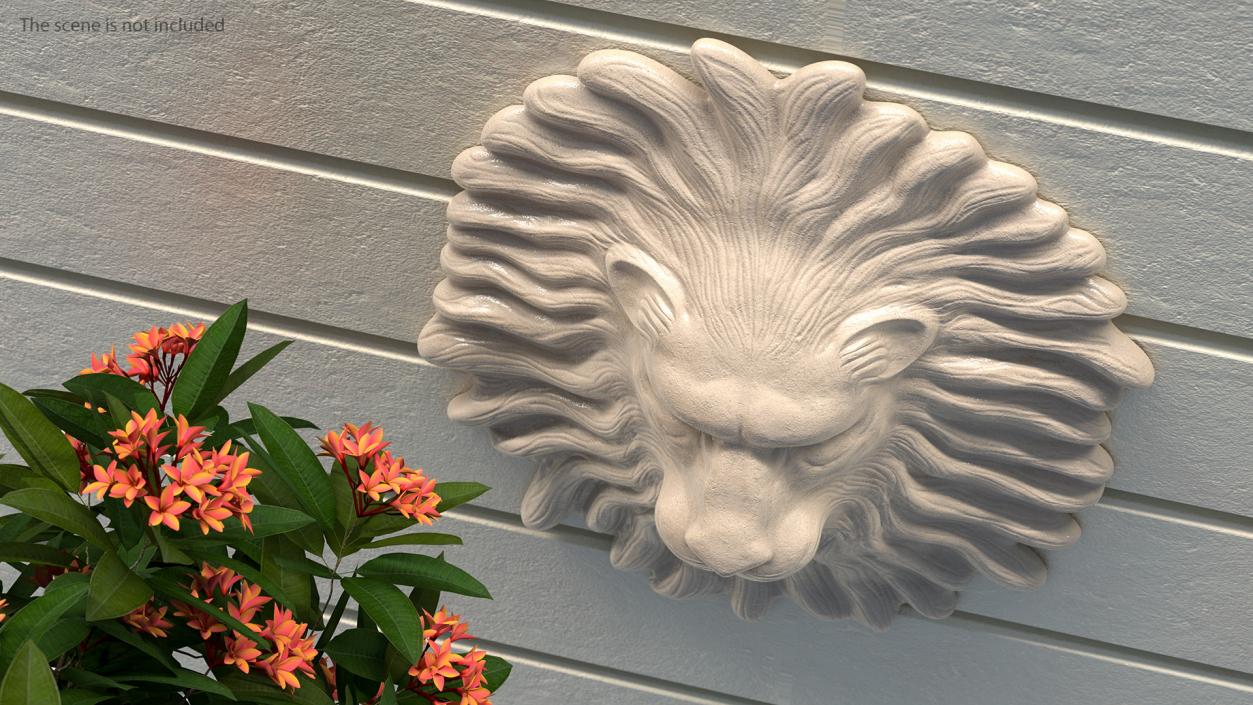 Lion Wall Sculpture 3D model