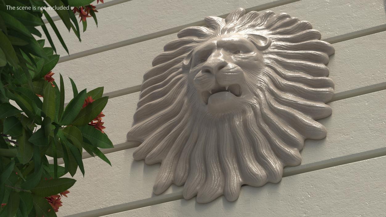 Lion Wall Sculpture 3D model