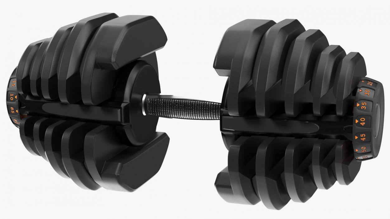 3D model Dial Weight Adjusting Dumbbell