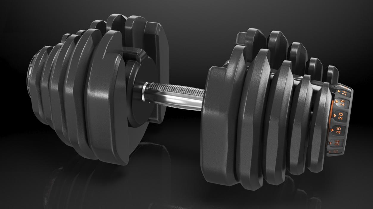 3D model Dial Weight Adjusting Dumbbell