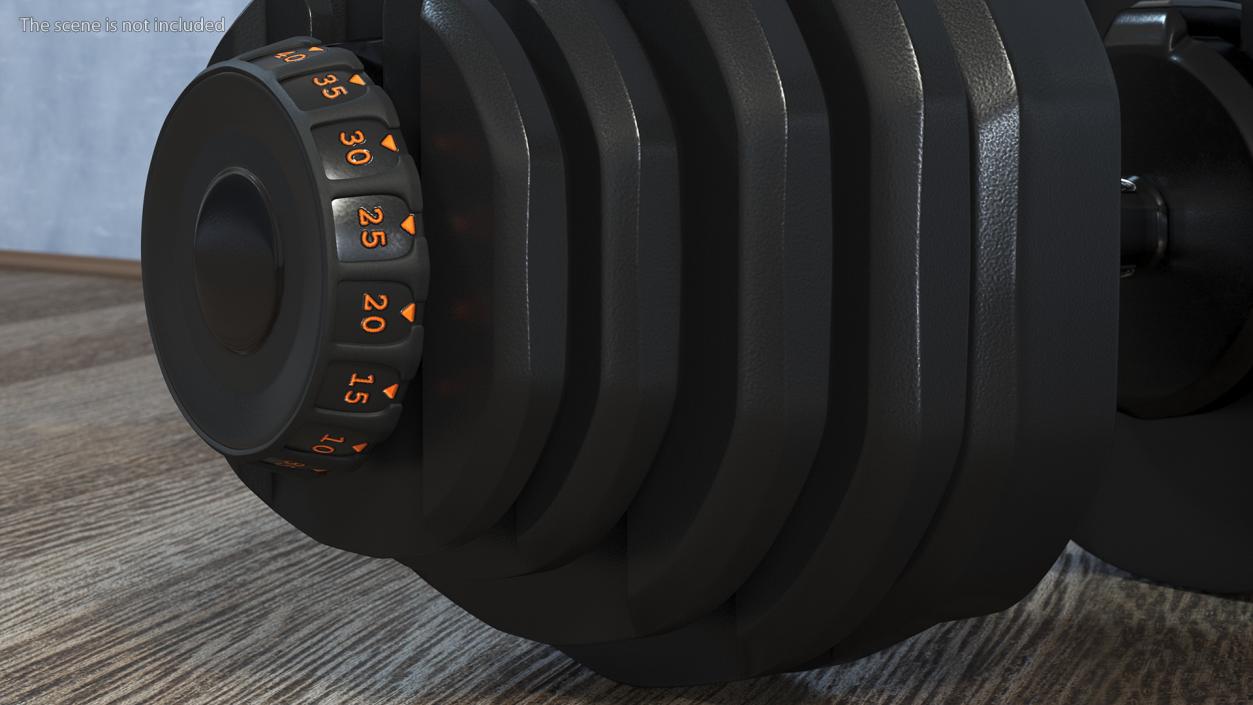 3D model Dial Weight Adjusting Dumbbell