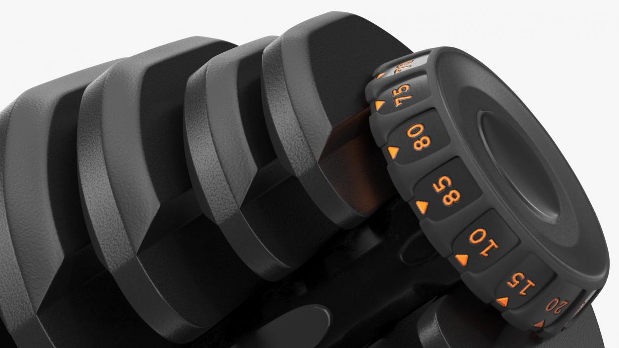 3D model Dial Weight Adjusting Dumbbell