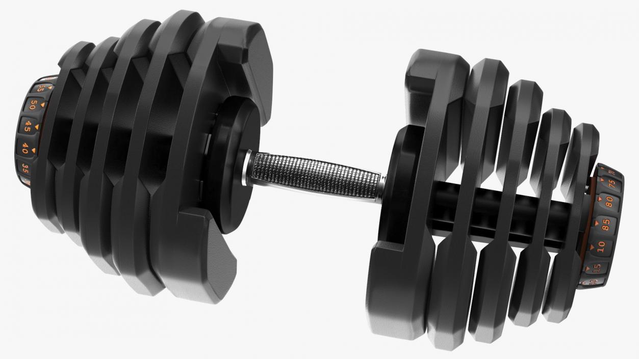 3D model Dial Weight Adjusting Dumbbell