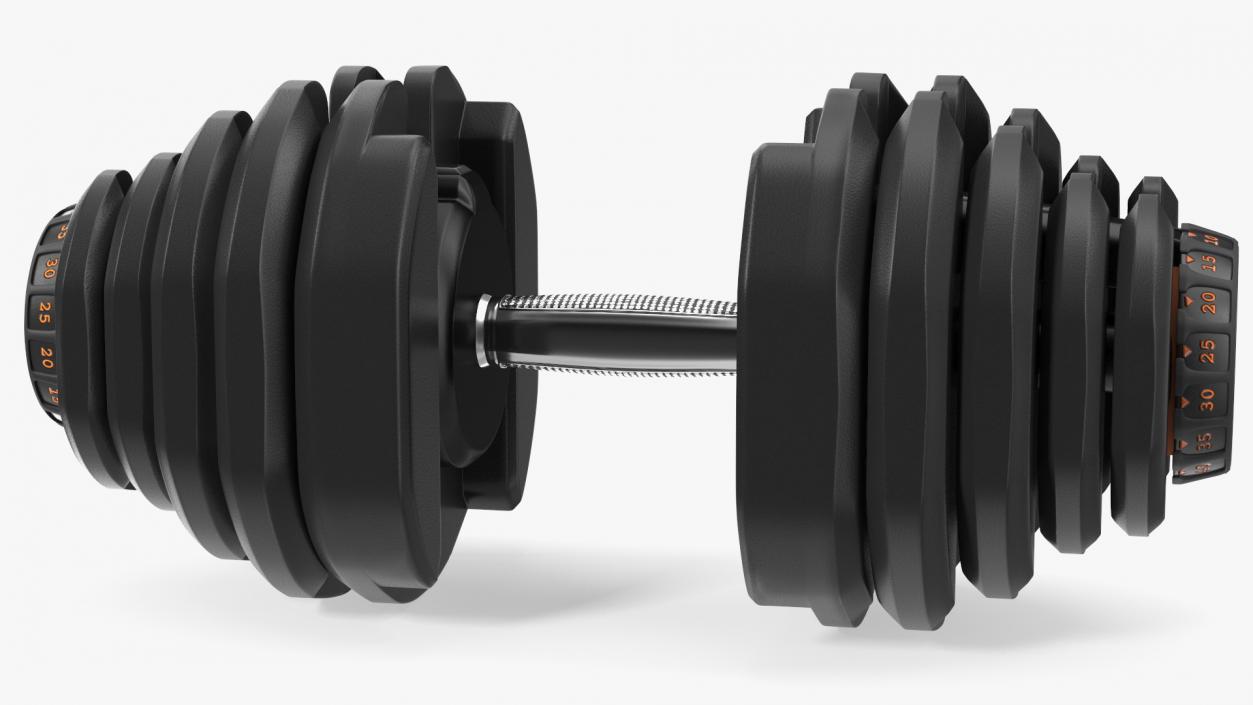 3D model Dial Weight Adjusting Dumbbell