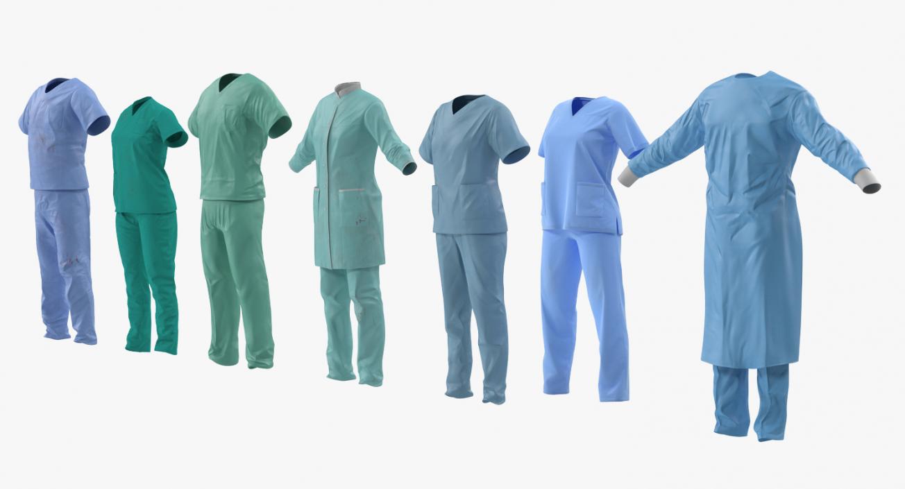 3D Doctor Clothing Collection 5 model