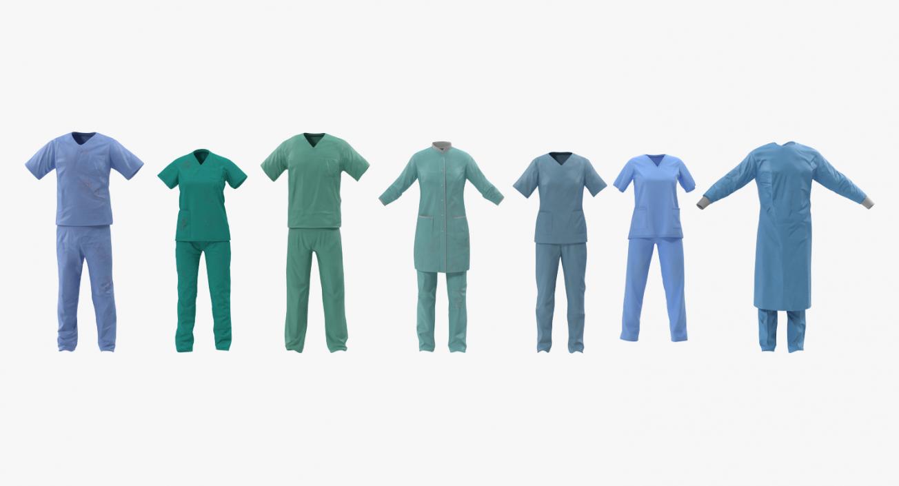 3D Doctor Clothing Collection 5 model