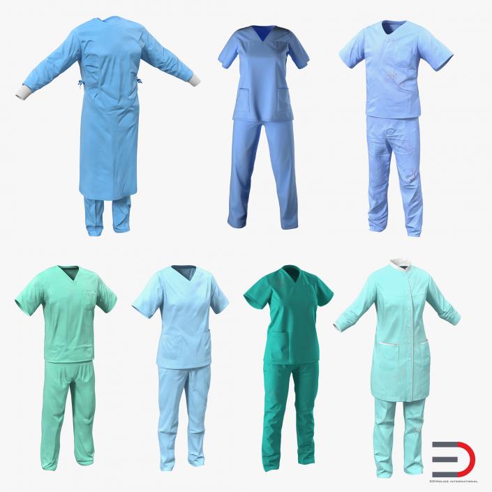 3D Doctor Clothing Collection 5 model