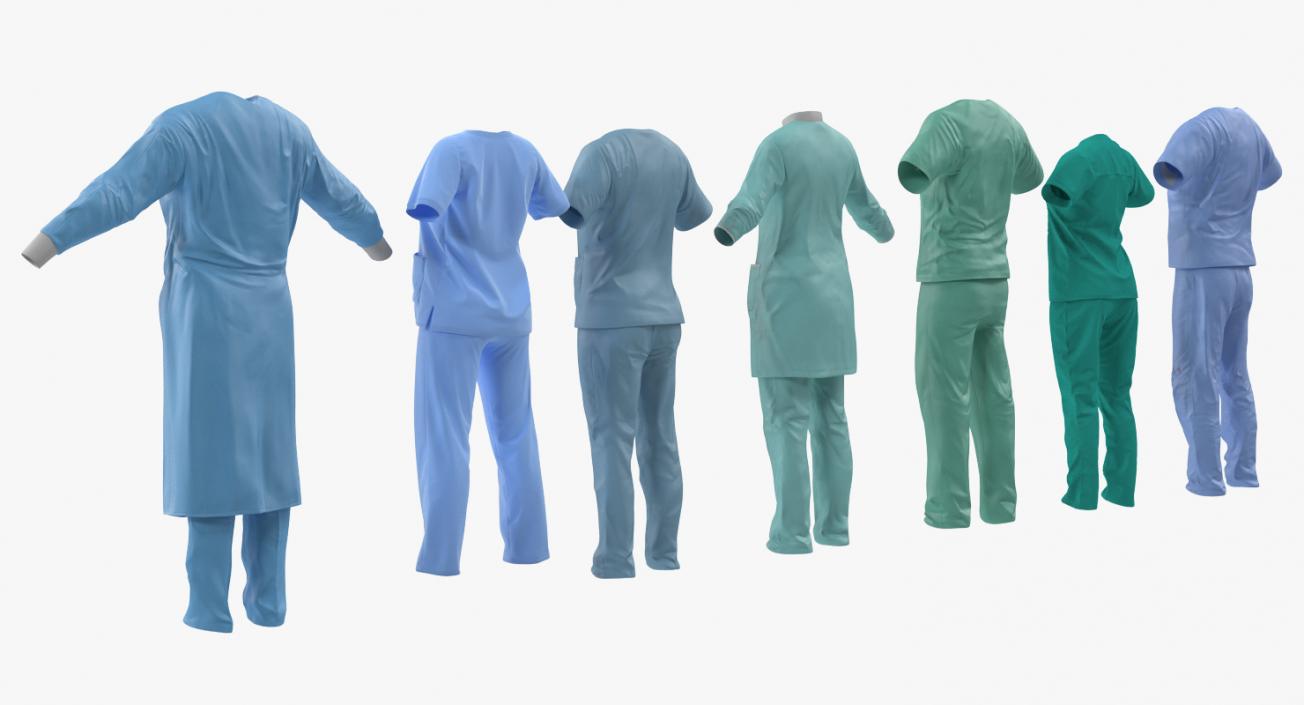 3D Doctor Clothing Collection 5 model