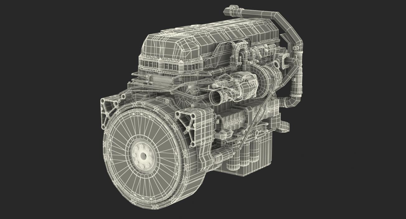 3D Turbo Diesel Truck Engine Generic model