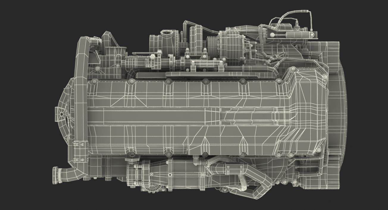 3D Turbo Diesel Truck Engine Generic model