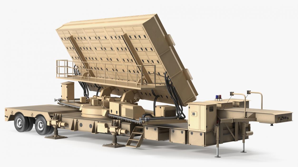 3D model Green Pine Radar Station Rigged for Maya