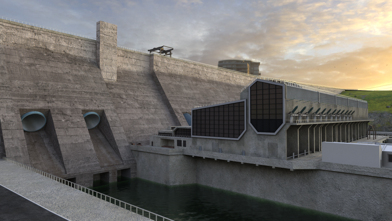 Hydroelectric Dam 3D