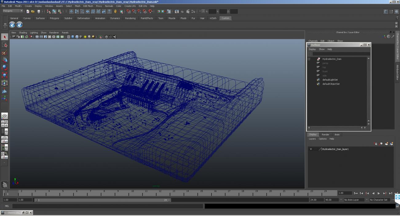 Hydroelectric Dam 3D