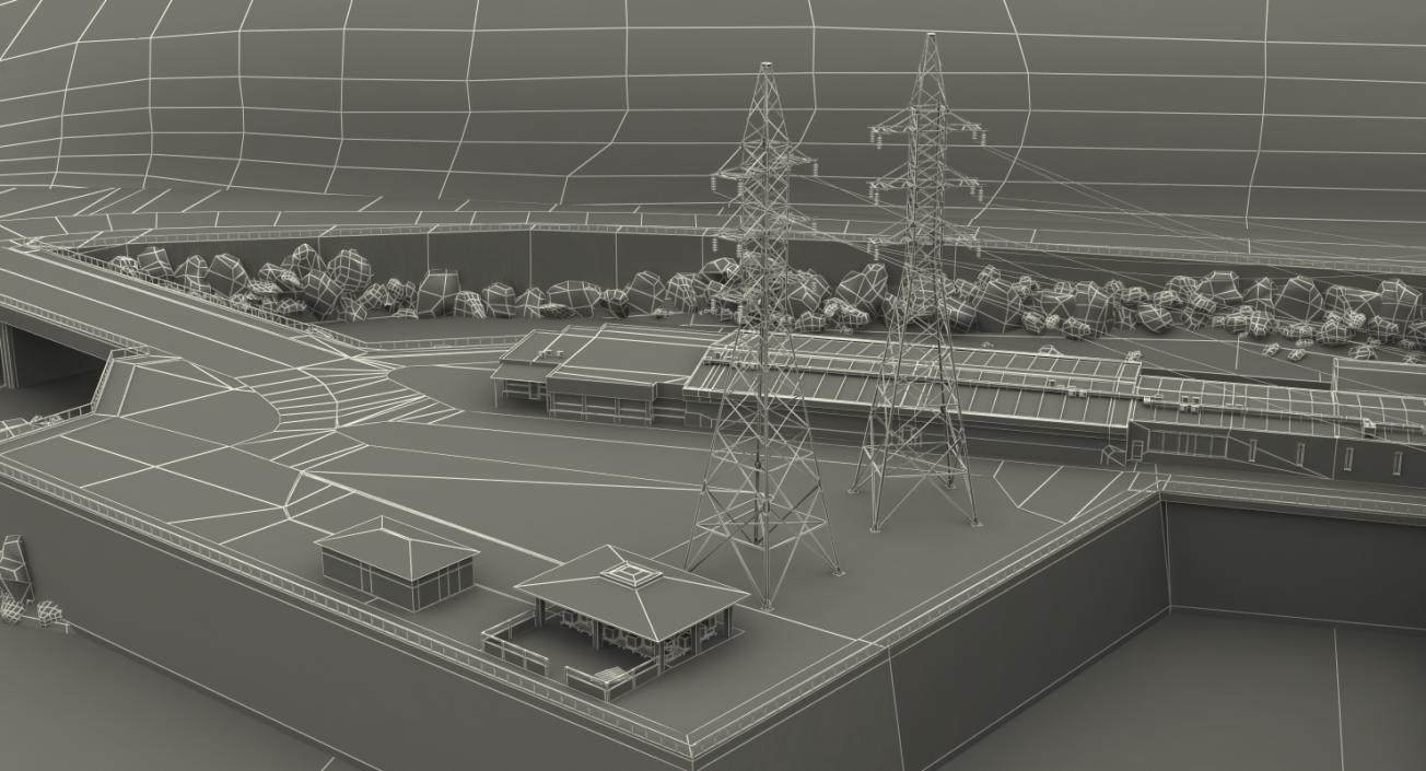 Hydroelectric Dam 3D