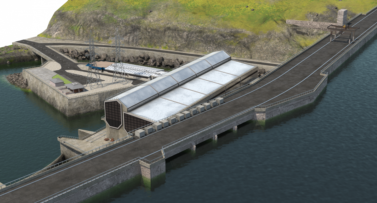 Hydroelectric Dam 3D