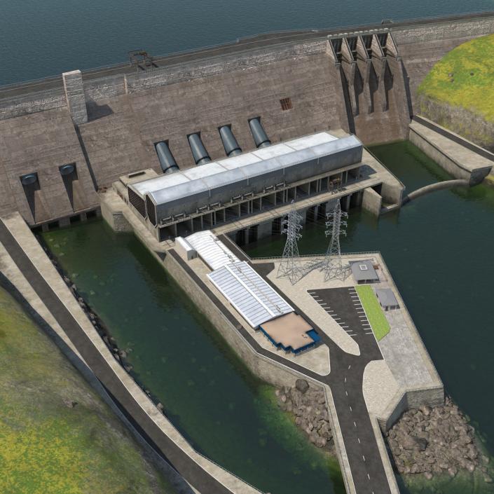 Hydroelectric Dam 3D