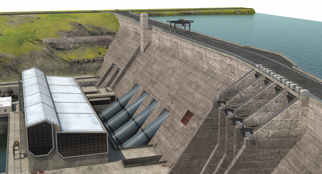 Hydroelectric Dam 3D