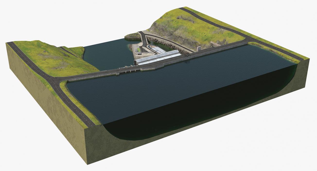 Hydroelectric Dam 3D