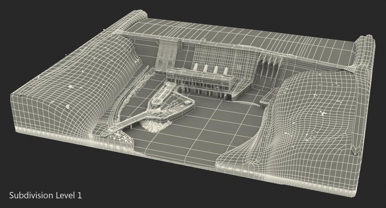 Hydroelectric Dam 3D