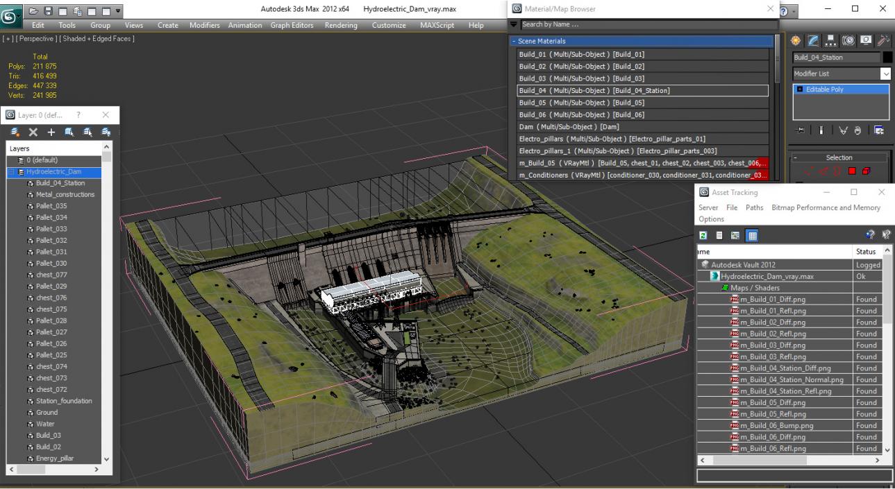 Hydroelectric Dam 3D