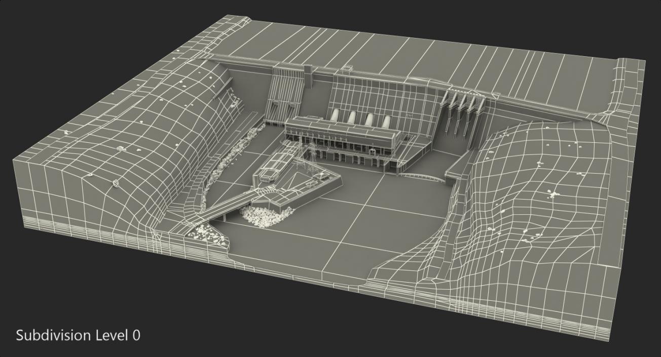 Hydroelectric Dam 3D