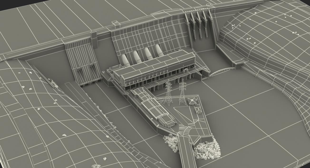 Hydroelectric Dam 3D