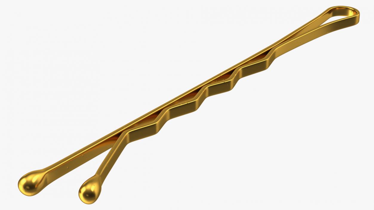 3D Hairpin Set Gold