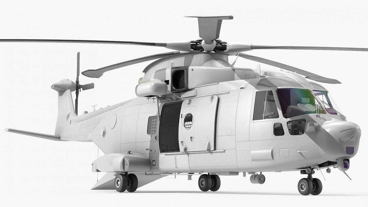 3D model Multipurpose Medium Transport Helicopter