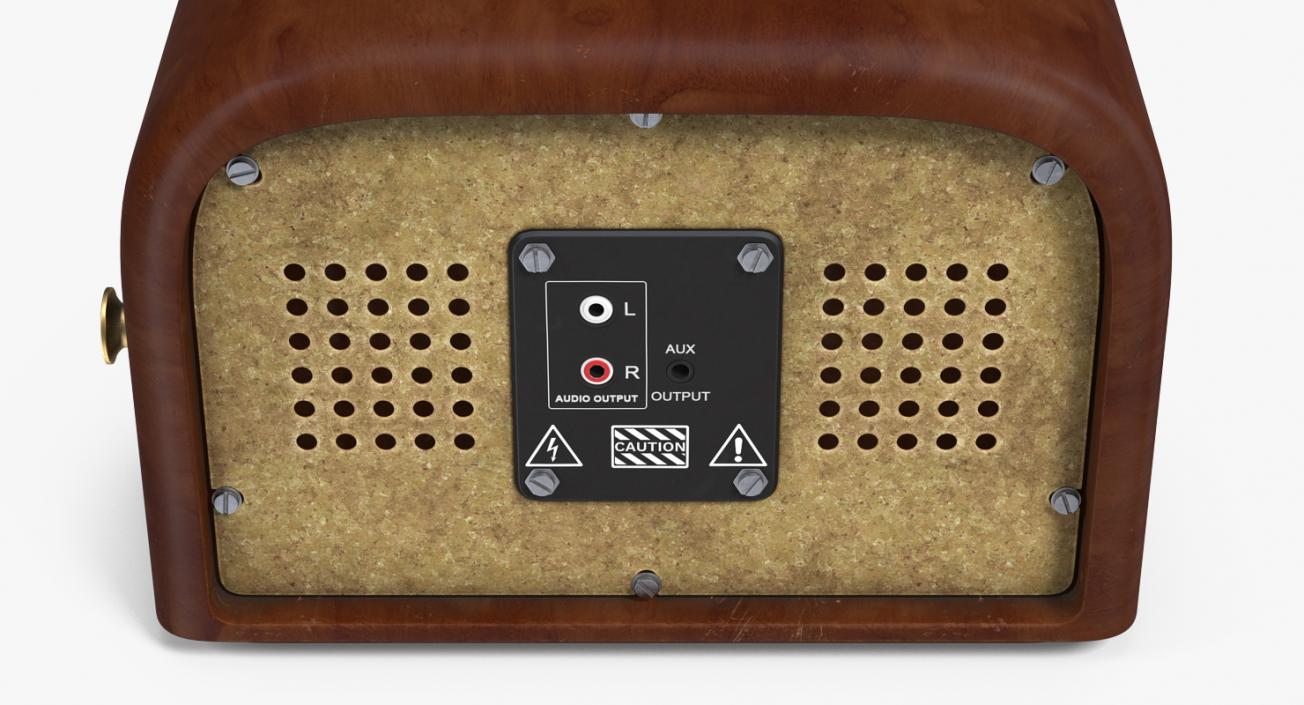 3D Vintage Radio model