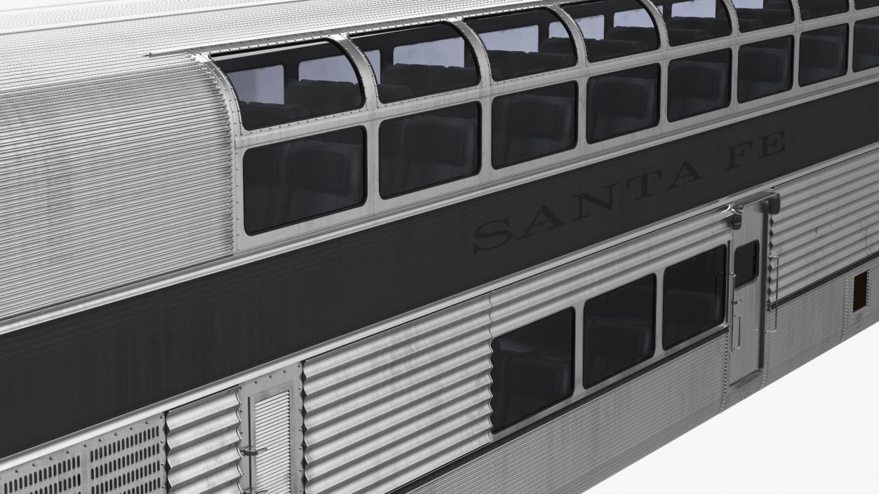 Double Decker Rail Car 3D