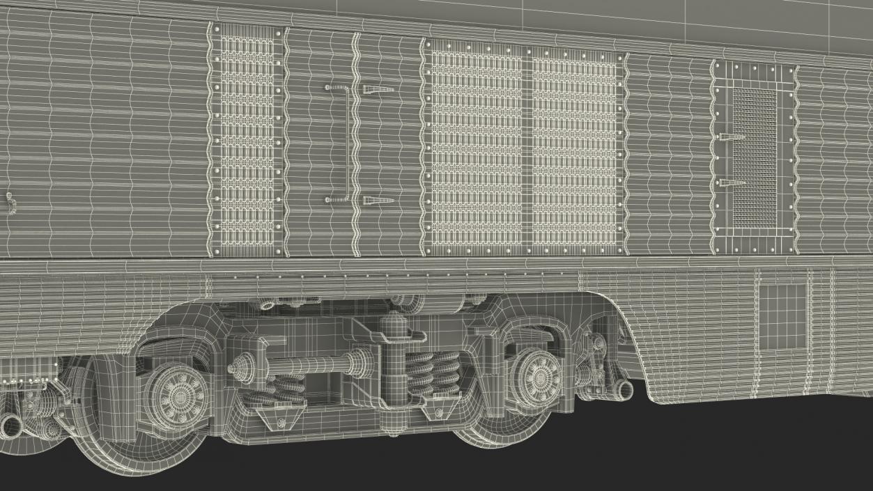 Double Decker Rail Car 3D