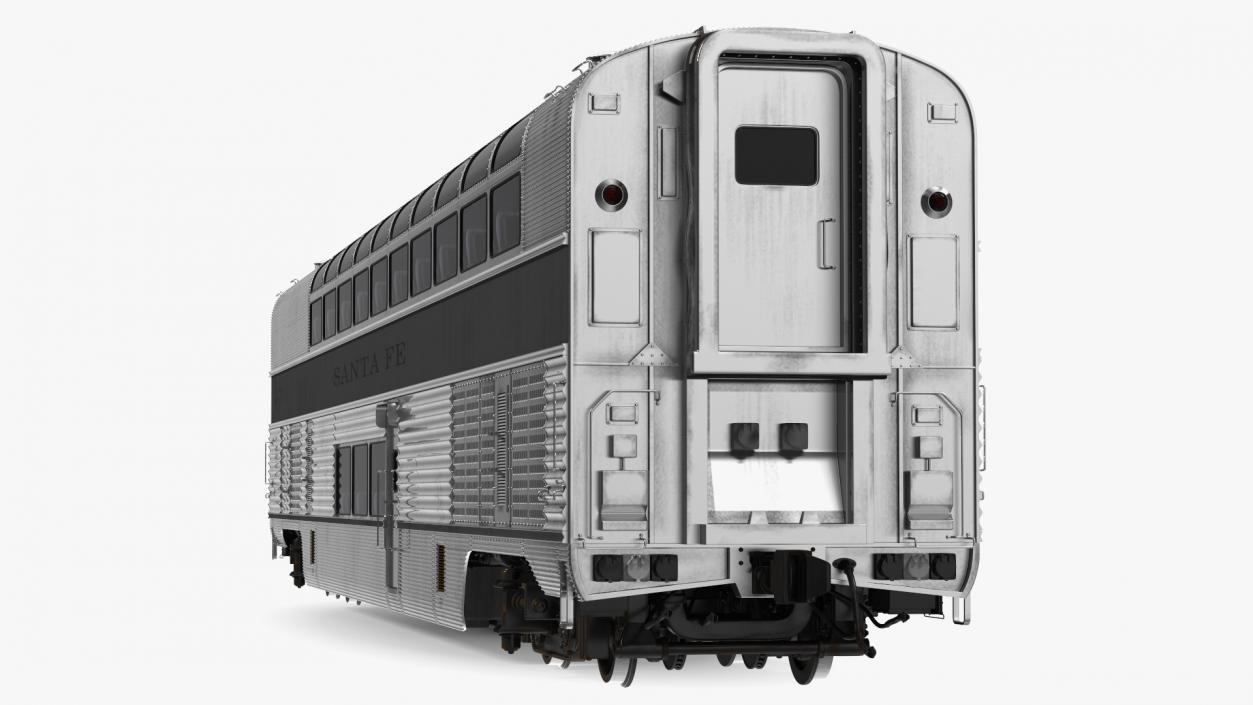 Double Decker Rail Car 3D