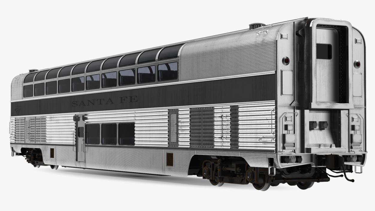 Double Decker Rail Car 3D